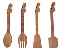 Bamboo Guitar Neck Shaped Kitchen Utensil Set